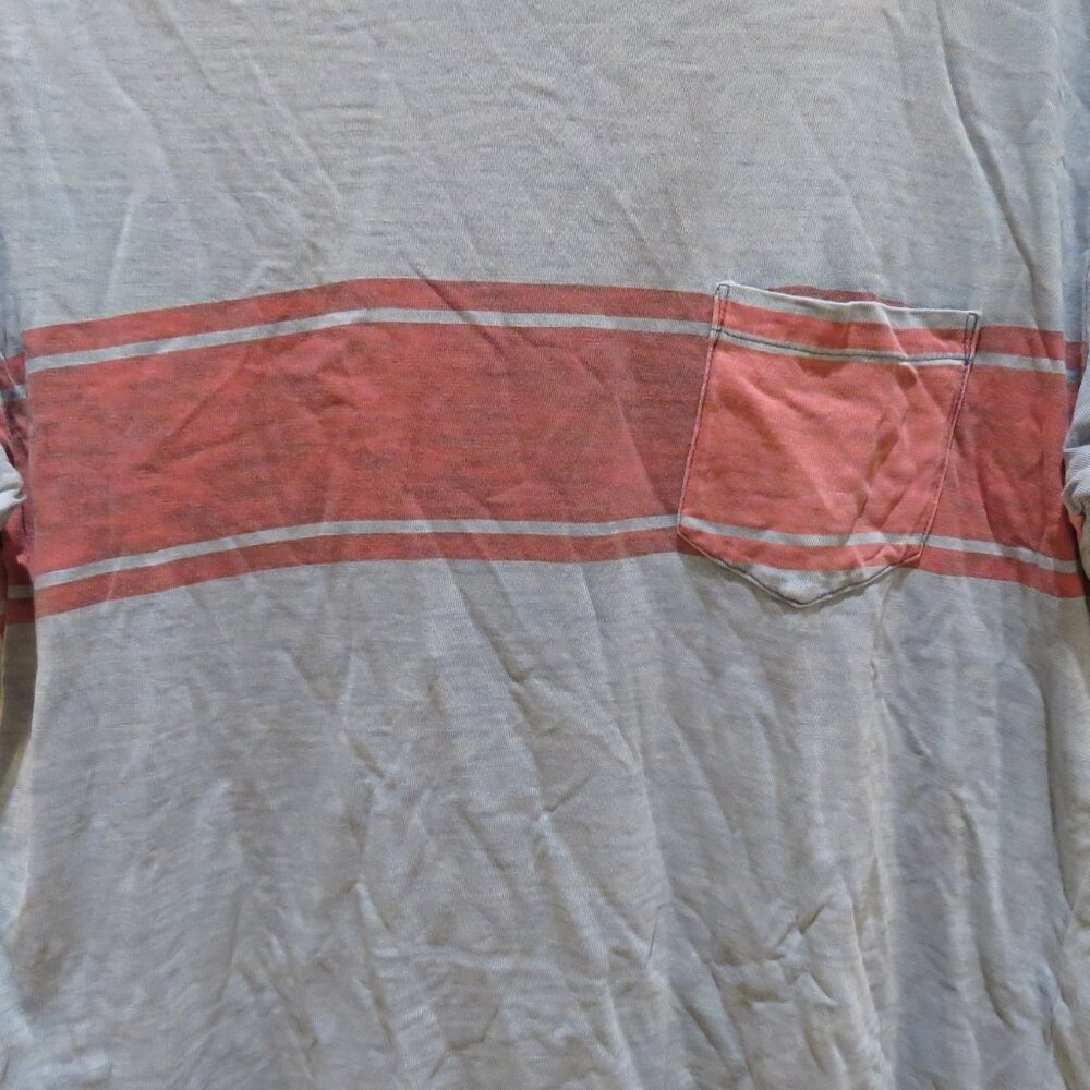 FAHERTY Surf Stripe Tee Cotton T-Shirt Sunwashed Light Blue Medium Casual Travel - Picture 8 of 14